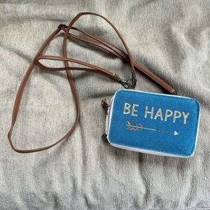 Natural Life Be Happy sling wallet purse